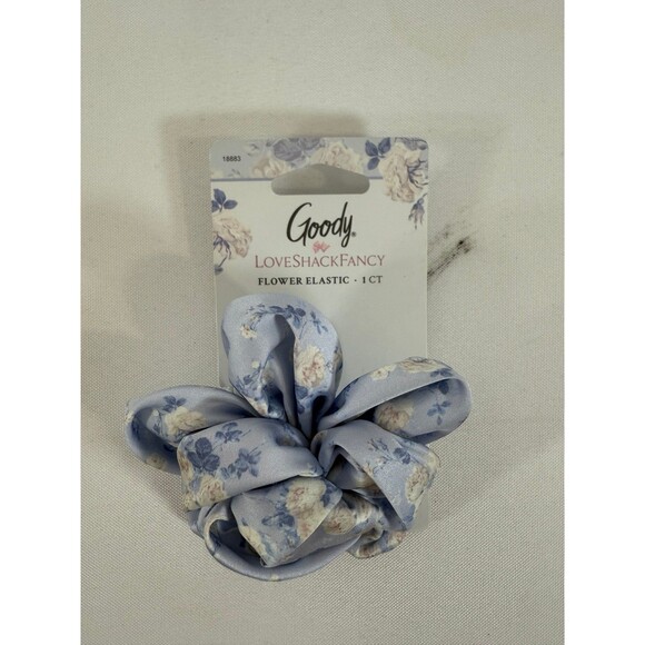 LoveShackFancy X Goody Blue Large Satin Flower Elastic 1pc - Picture 1 of 3